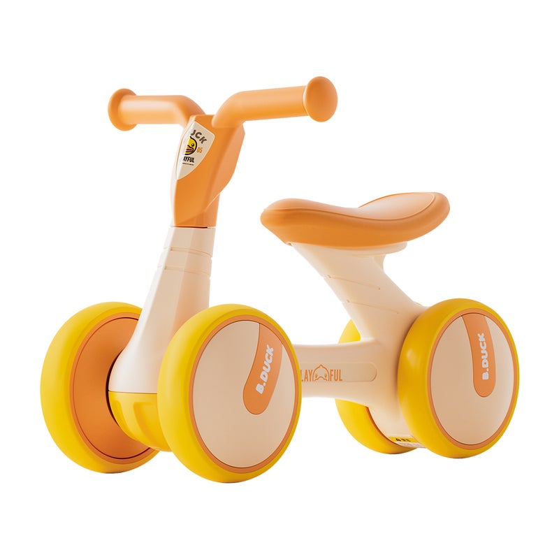 B.Duck - Toddler Balance Bike, Anti-slip Handle & Wheels, Indoor/Outdoor Ride, Yellow, 1.5- 3 Y - Image 1